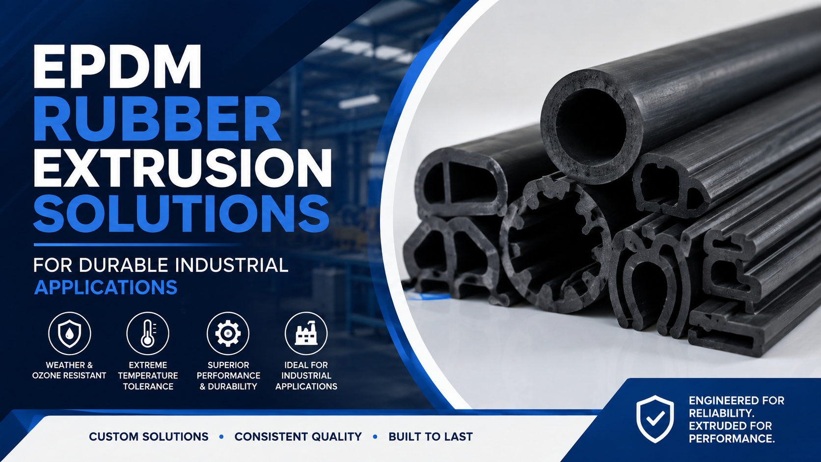 EPDM Rubber Extrusion Solutions for Durable Industrial Applications – Rubber Silicone Molds