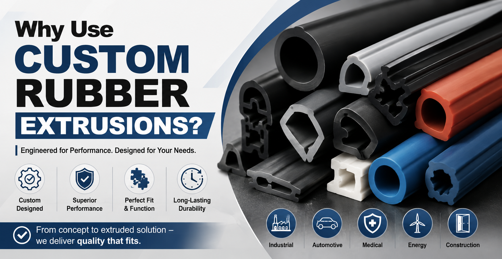 Why Use Custom Rubber Extrusions? – Rubber Molded Products